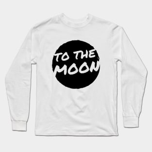 To The Moon Artwork 1 (Light) Long Sleeve T-Shirt